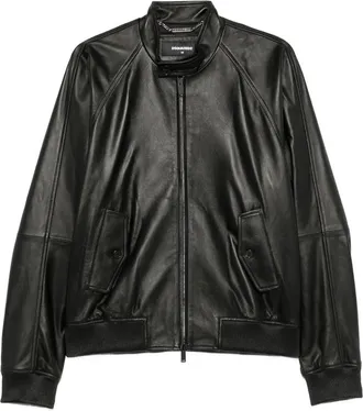 Dsquared2 Zip-up Leather Jacket