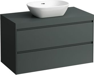 Laufen Laufen - Lani Lavabo Sobre Encimera Gris Tr&aacute;fico Incl. Mueble Bajo