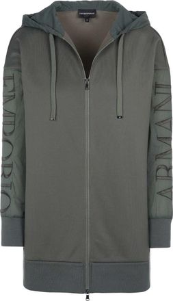 Armani Zip-through Sweatshirt - Dames - Sweatshirts & Hoodies - Groen - Maat: 4XS