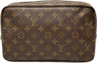 Louis Vuitton Pre-owned Trousse Toilette 28 - Dames - Vintage Clutch - Bruin - ONE Size - Vintage
