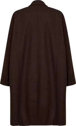 STUDIO NICHOLSON Mens Cabo Coat Espresso Wool Blend Brown