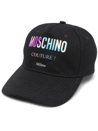Moschino Pet met logoprint - Zwart