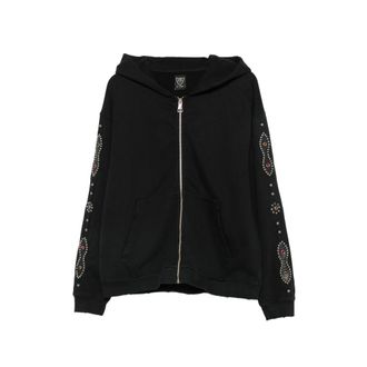 HTC Stud-embellished Zip-up Hoodie