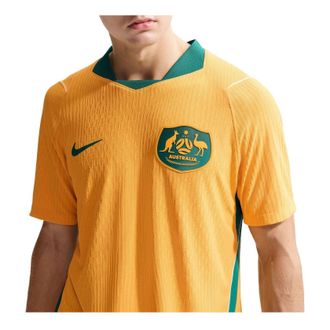 Nike Australia 2026 Match Home Aero-FIT Authentic Jersey Sport Gold Mystic Green Sail IH0895-704