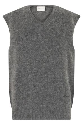 Ami Grey V-Neck Sweater