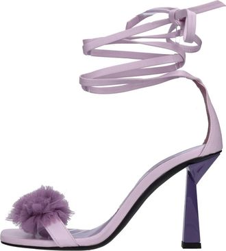 Aniye By Sandalen Lila - Dames - Sandalen met hakken - Paars - 36 EU - Leer - Schoenen