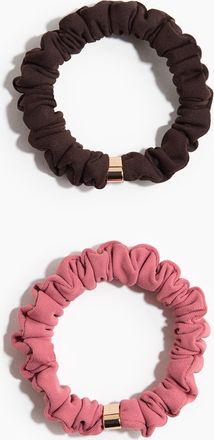 H&M 2er-Pack Scrunchies mit Verzierung - Pink