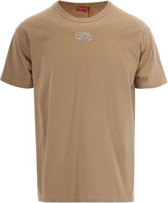 Diesel Tops, Heren, Beige, M, Katoen, T-Norm-Iod