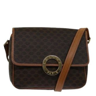 Celine Pre-owned Cross Body Bags, female, Brown, Size: ONE SIZE Pre-owned Macadam Shoulder Bag
