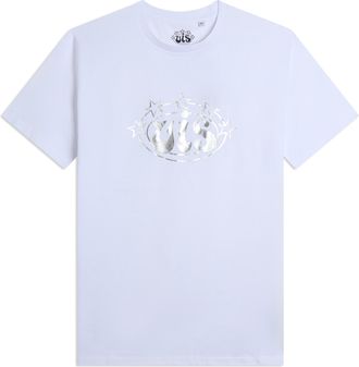 Freddy T-shirt Uomo Girocollo in Cotone con Logo VIS Argento