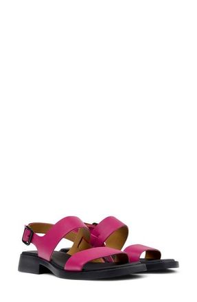 Camper Dana 2-Strap Sandal in Dark Pink at Nordstrom, Size 37