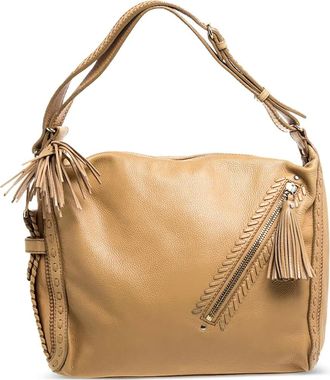 Jimmy Choo London Borsa a spalla Lily Tassel in pelle - Toni neutri