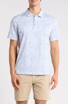 Bugatchi Short Sleeve Polo in Air Blue at Nordstrom Rack, Size Xxx-Large