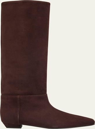 Proenza Schouler Trap Flat Leather Knee-High Boots