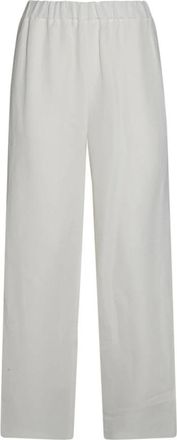 Fabiana Filippi Broeken, Dames, Wit, M, Linnen, Witte Elegante Broek