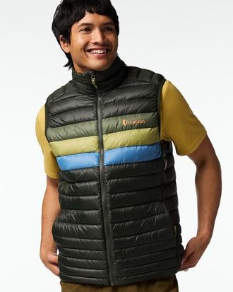Cotopaxi Fuego Down Vest - Mens in Woods Stripes at Nordstrom, Size Xx-Large