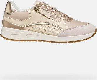 Geox Scarpe Bulmya Donna Bianco Latte/oro Chiaro