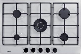 Elleci Elleci Style 75 G68 Blanco Empotrado 75 Cm Gas 5 Quemador(es)