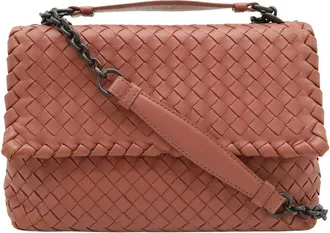 Bottega Veneta Olympia Intrecciato Small Shoulder Bag (Authentic Pre-Loved)