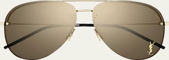 Saint Laurent Classic 11 Monochromatic Aviator Sunglasses