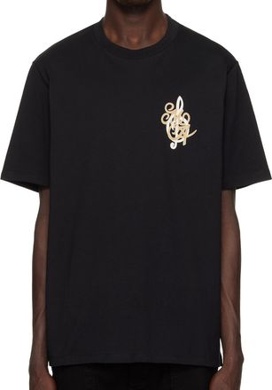 Amiri Mens Jazz Band T-Shirt in Black Cotton - Size Medium