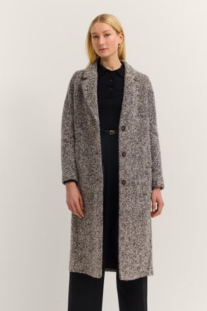 Bugatti Damen Lange jas met reverskraag & Flexcity Stretch