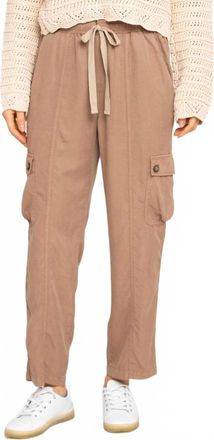 Dex Clothing Breeze Tencel Cargo Joggers In Safari Wash