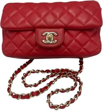 Chanel Pre-owned Vintage Schoudertas - Dames - Vintage Schoudertas - Rood - ONE Size - Leer - Vintage