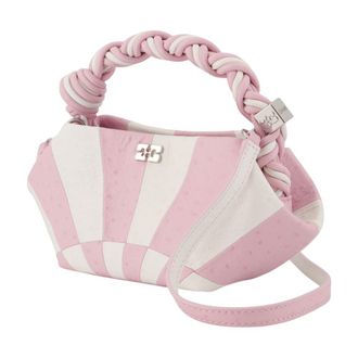 Ganni Womens Bou Mini Circus Top Handle Bag Pink Synthetic