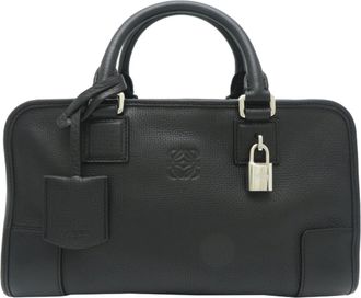 Loewe Black Leather Boston Bag (Pre-Owned)