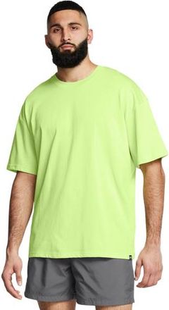 Under Armour Mens Oversized Heavyweight Short Sleeve - Morph Green/White Size 3XL