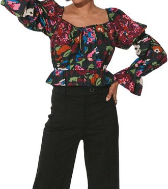 Cleobella Jasmine Blouse In Garden Floral