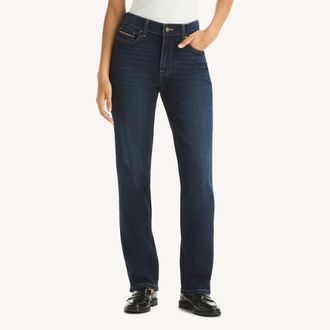 Nautica Womens Mid-Rise Straight Denim