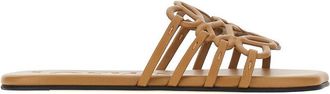 Loewe Anagram Petal leather slides Woman 36