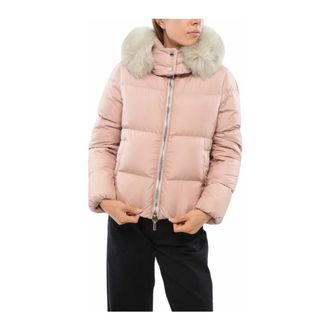 Moorer Down Jackets, female, Pink, XS, Winter Puffer Jackets for Men
