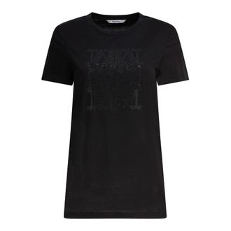 Max Mara Dames, Tops, Zwart, Maat: M Katoen