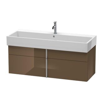 Duravit Duravit Vero Air Mueble De Pared 118,4 X 43,1 Cm, 1 Caj&oacute;n, 1 Extra&iacute;ble, Para Vero Air 235012, Color (frente/cuerpo): Marr&oacute;n Oliva Laca Alto Brillo - V