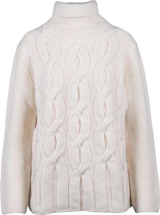 KANGRA Jersey de punto trenzado - Knitwear - Mujer - Blanco - L
