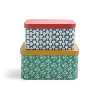 La Redoute Interieurs Set van 2 opbergdozen in karton, Nadesha