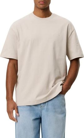 Les Deux Crewneck Logo T-Shirt in Light Sand at Nordstrom, Size Xx-Large