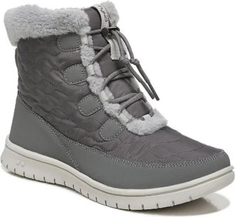 Rykä Snow Bound WoCharcoal Gray Faux Fur Round Toe Hiking Boots GAL92