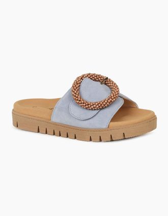 Gabor Womens Everly Womens Mule Sandals - Sky Sde - Size: 6.5