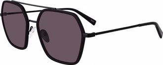 Tumi Grey Navigator Unisex Sunglasses STU510 1BLA 56