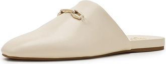Vince Camuto Macassie Slip-on Flat Mule Womens Flat Shoes Creamy White : 8.5 M, Leather