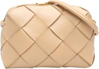 Bottega Veneta Pre-owned Woven Crossbody Bag - Dames - Vintage Schoudertas - Beige - ONE Size - Vintage