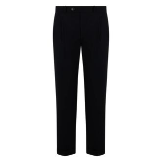 Roberto Ricci Design Suit Trousers, male, Black, Size: XL Slim Fit Trousers
