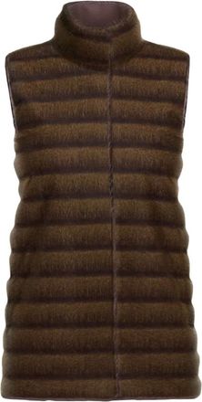 Emme Di Marella Emme DI Marella - Baccano Vest - Dames - Jassen - Bruin - Maat: S Poliester