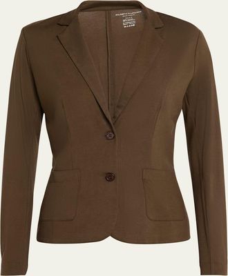 Majestic Filatures Soft Touch Two-Button Blazer
