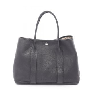 Herm&egrave;s Black Negonda Leather Leather Handbag Tote Bag (Pre-Owned)