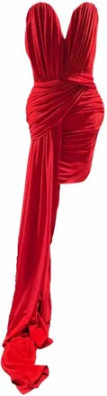 Stella McCartney asymmetrische jurk van cr&ecirc;pe en jersey